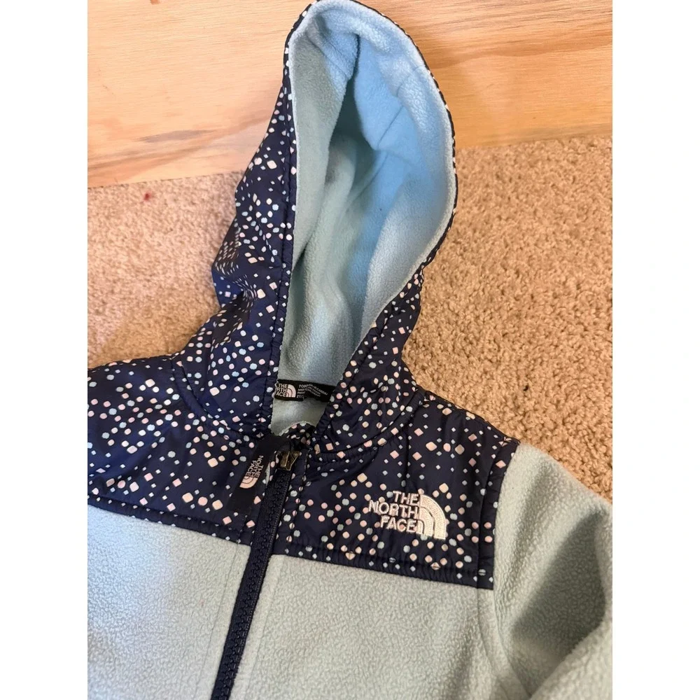 Toddler Girl's North Face Jacket 2T Blue Fleece Zipper